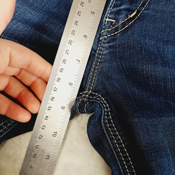 Silver Jeans Suki Mid Slim Boot Blue Casual Denim Jeans P2410 - Picture 7 of 11